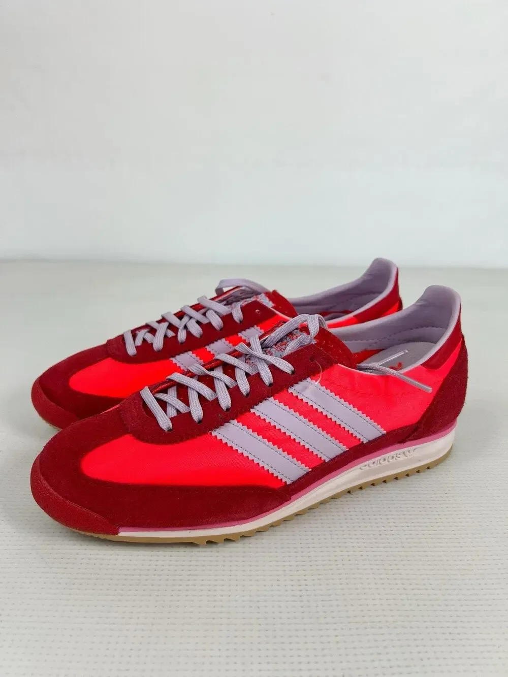 Adidas Women's SL72 OG Originals Size 6 Solar Red Lavender JH7392 Athletic New